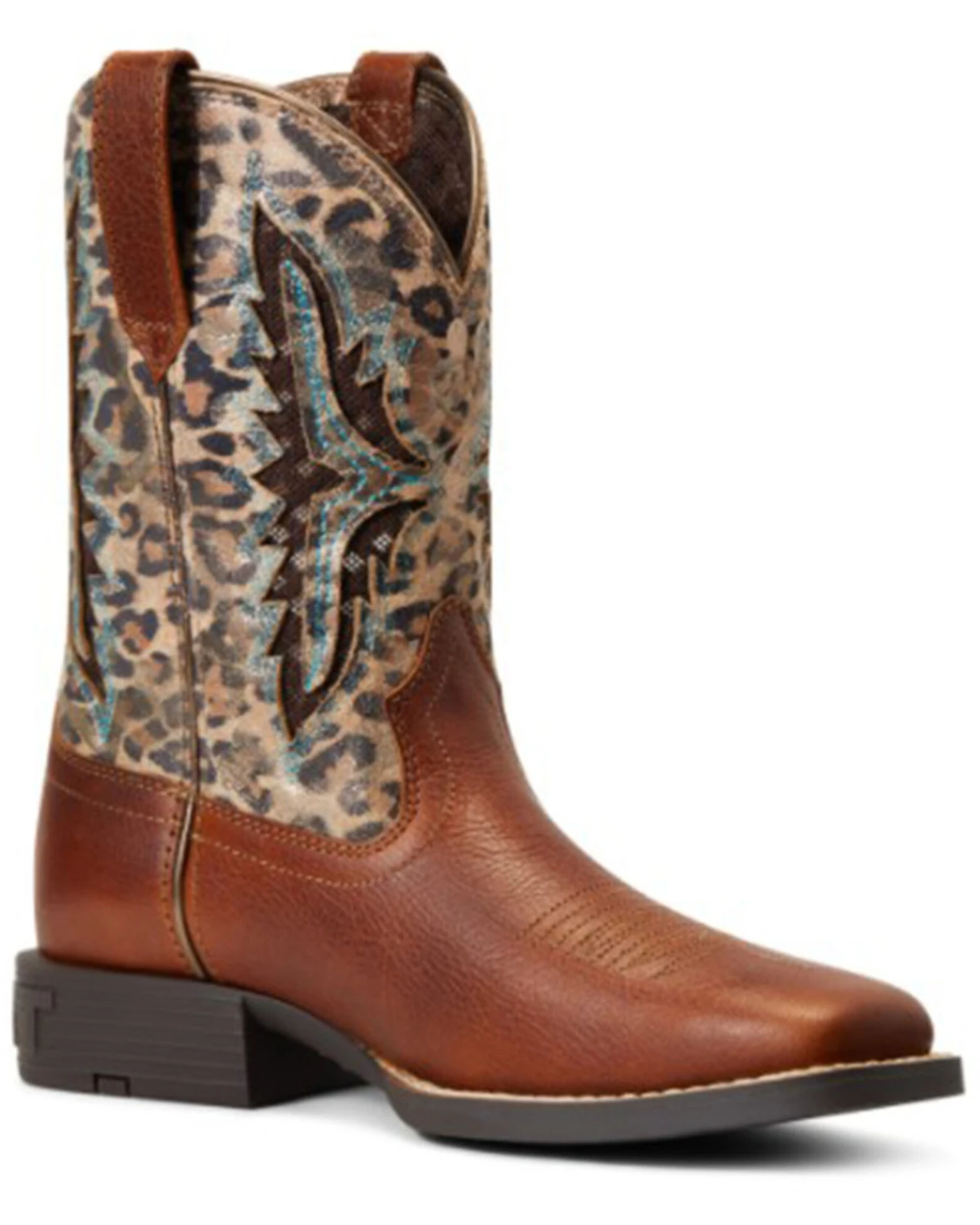 Ariat Girls' Koel VentTEK Leopard Print Western Boots - Broad Square Toe 3 Ariat Girls' Koel VentTEK Leopard Print Western Boots - Broad Square Toe