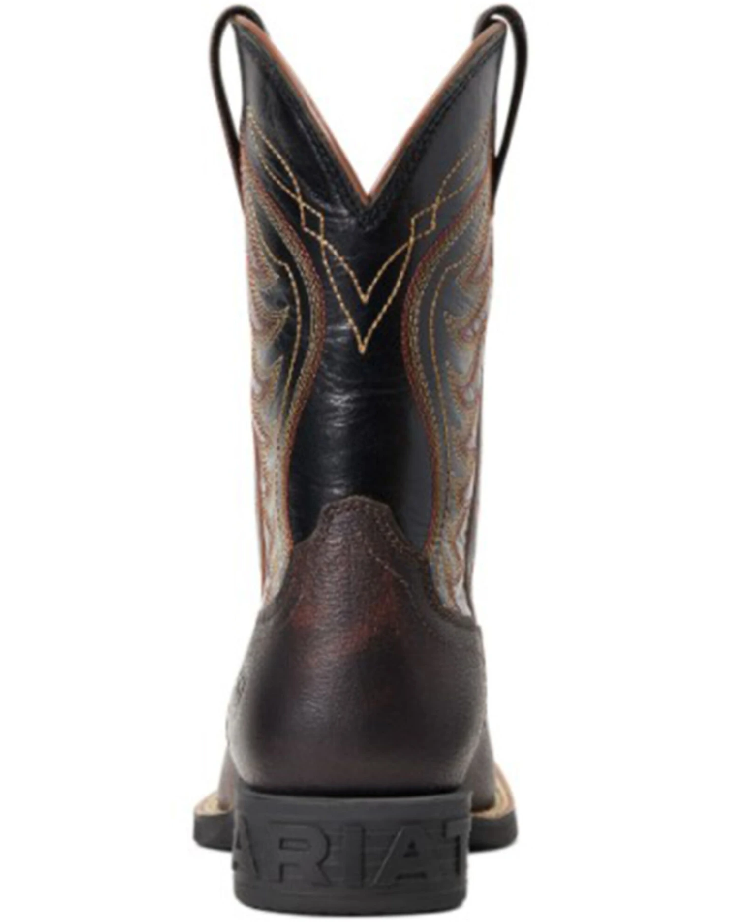 Ariat Boys' Amos Hand-Stained Western Boot - Broad Square Toe 4 Ariat Boys' Amos Hand-Stained Western Boot - Broad Square Toe - Image 3