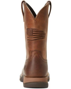 Ariat Boys' Anthem Patriot Distressed Western Boot - Square Toe  -Ariat 2000357344 200 P3