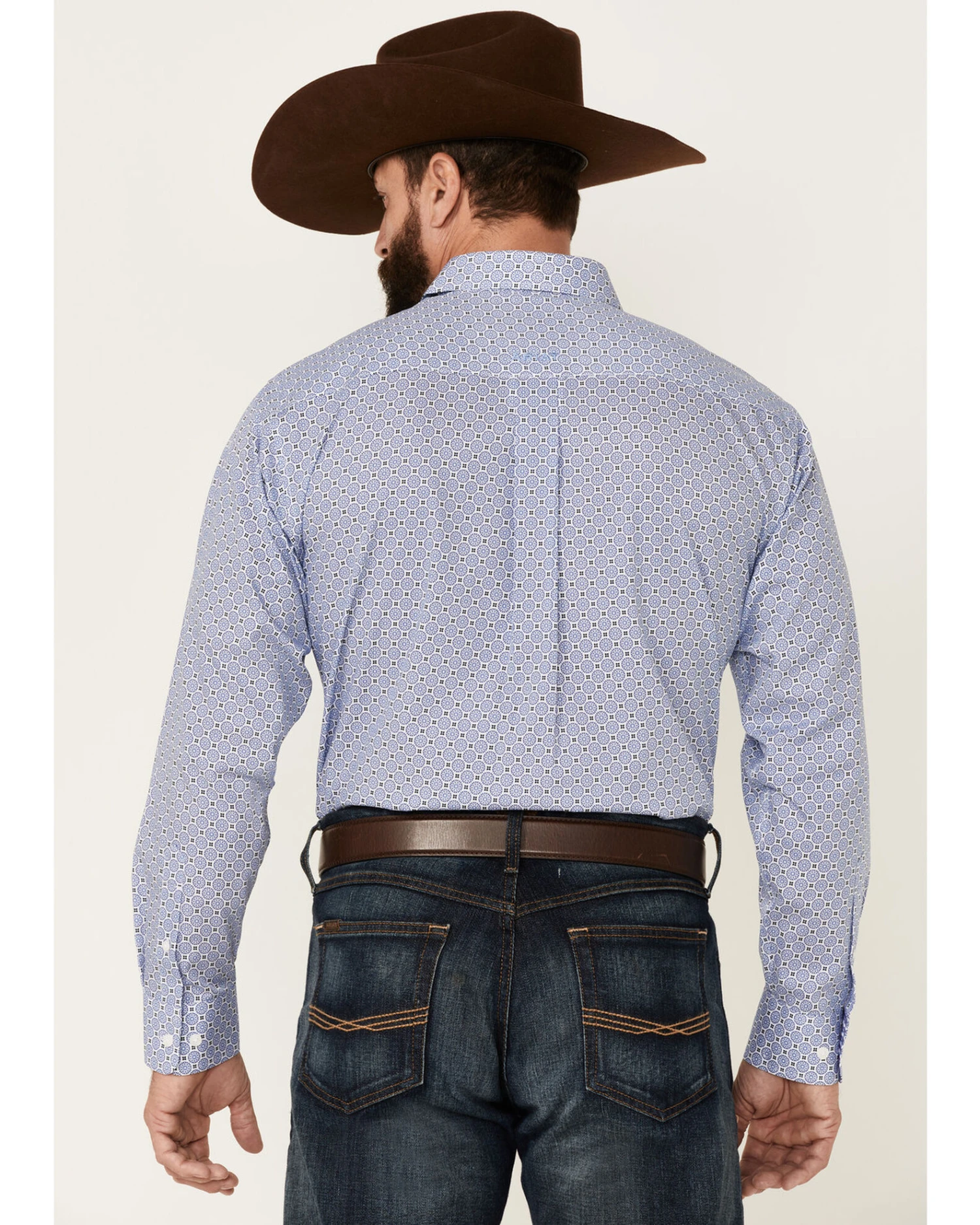 Ariat Men's WF Caysen Medallion Geo Print Long Sleeve Button-Down Western Shirt 6 Ariat Men's WF Caysen Medallion Geo Print Long Sleeve Button-Down Western Shirt - Image 4