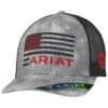 Ariat Men's Flag Shield Logo Mesh-Back Ball Cap  -Ariat 2000359041 020 P1