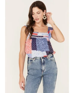 Ariat Women's Americana Patchwork Note Tank Top