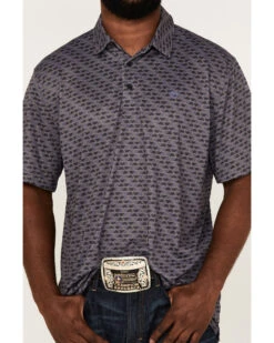 Ariat Men's Nine Iron Geo Print Polo Shirt  -Ariat 2000363104 001 P3