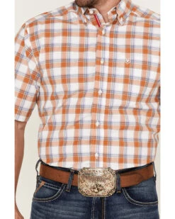 Ariat Men's Bodhi Small Plaid Short Sleeve Button Down Western Shirt  -Ariat 2000363110 100 P3