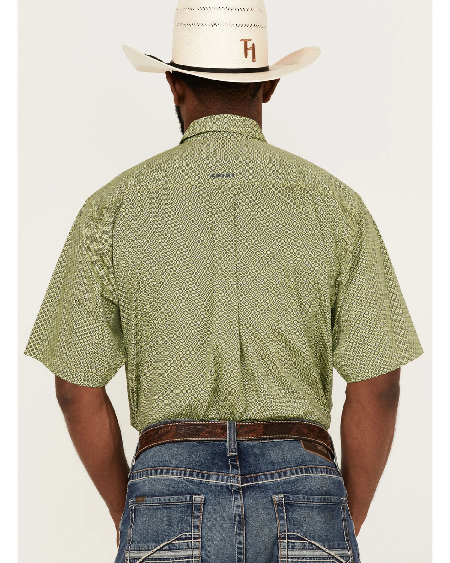 Ariat Men's Branson Stretch Casual Geo Print Short Sleeve Button Down Western Shirt - Big & Tall 6 Ariat Men's Branson Stretch Casual Geo Print Short Sleeve Button Down Western Shirt - Big & Tall - Image 4