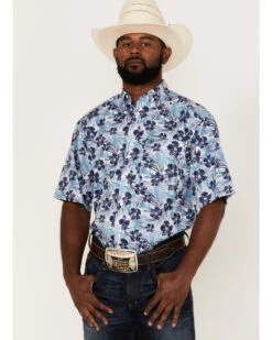 Ariat Men's Ishan Floral Print Short Sleeve Button Down Western Shirt