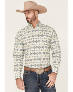 Ariat Men's Archer Southwestern Print Long Sleeve Button-Down Western Shirt 