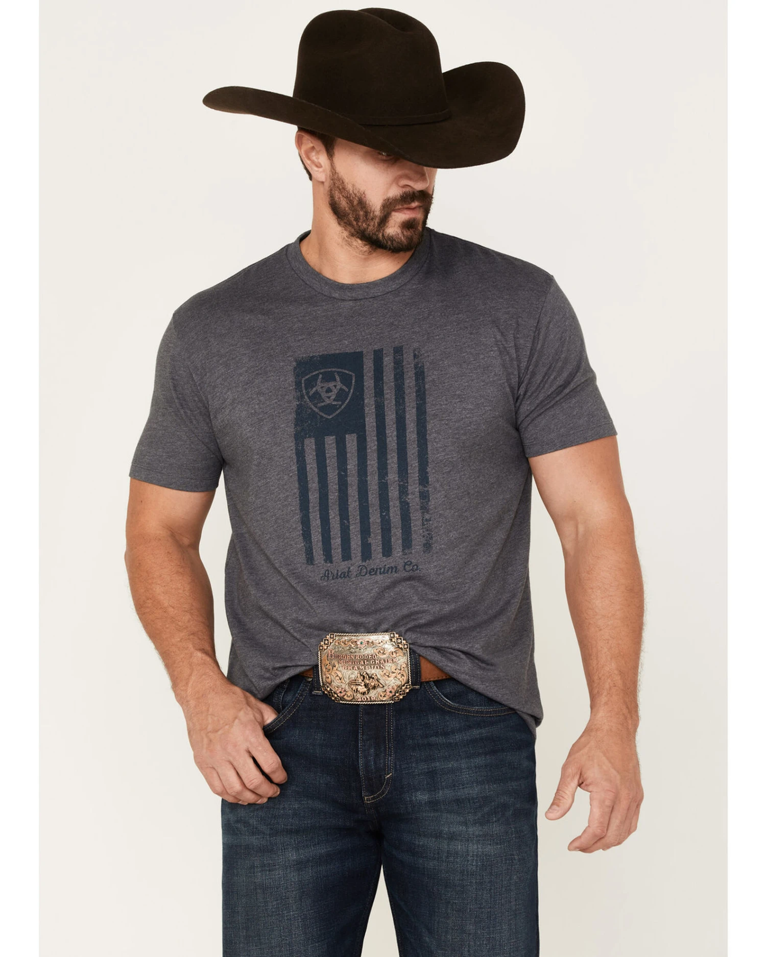 Ariat Men's Faded Flag Graphic T-Shirt 3 Ariat Men's Faded Flag Graphic T-Shirt
