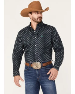 Ariat Men's Beckham Diamond Geo Print Button Down Western Shirt