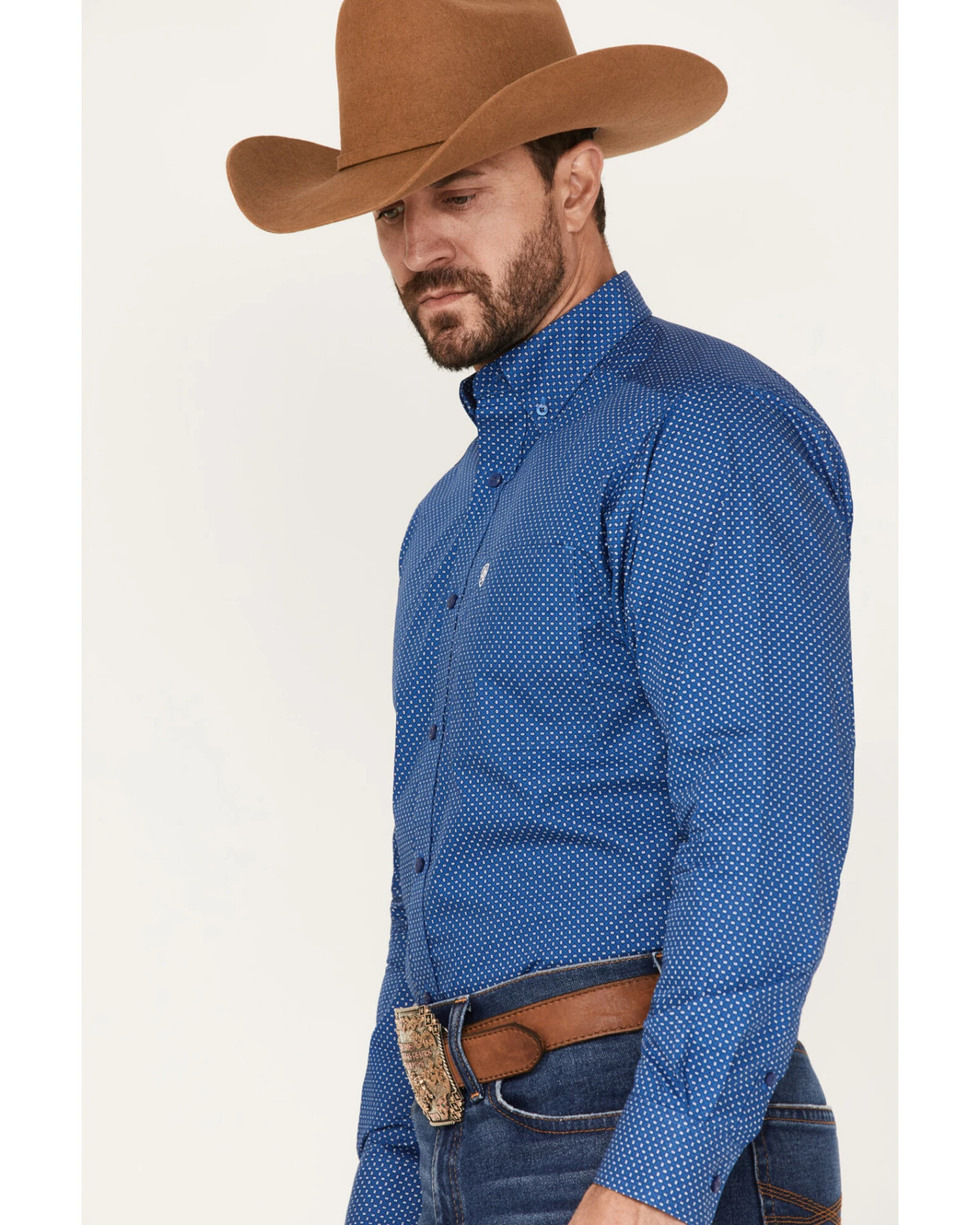 Ariat Men's Benedict Geo Print Button Down Western Shirt 4 Ariat Men's Benedict Geo Print Button Down Western Shirt - Image 2