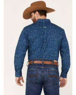 Ariat Men's Benji Floral Print Button Down Western Shirt  -Ariat 2000371733 400 P4
