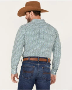Ariat Men's Berwick Southwestern Print Fitted Button-Down Western Shirt  -Ariat 2000371740 100 P4
