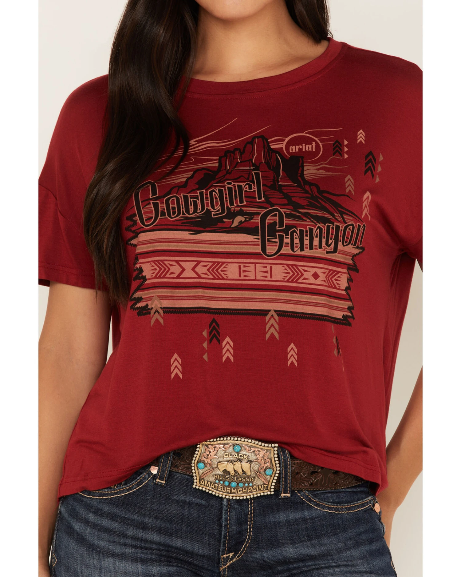Ariat Women's Cowgirl Canyon Southwestern Graphic Tee 5 Ariat Women's Cowgirl Canyon Southwestern Graphic Tee - Image 3
