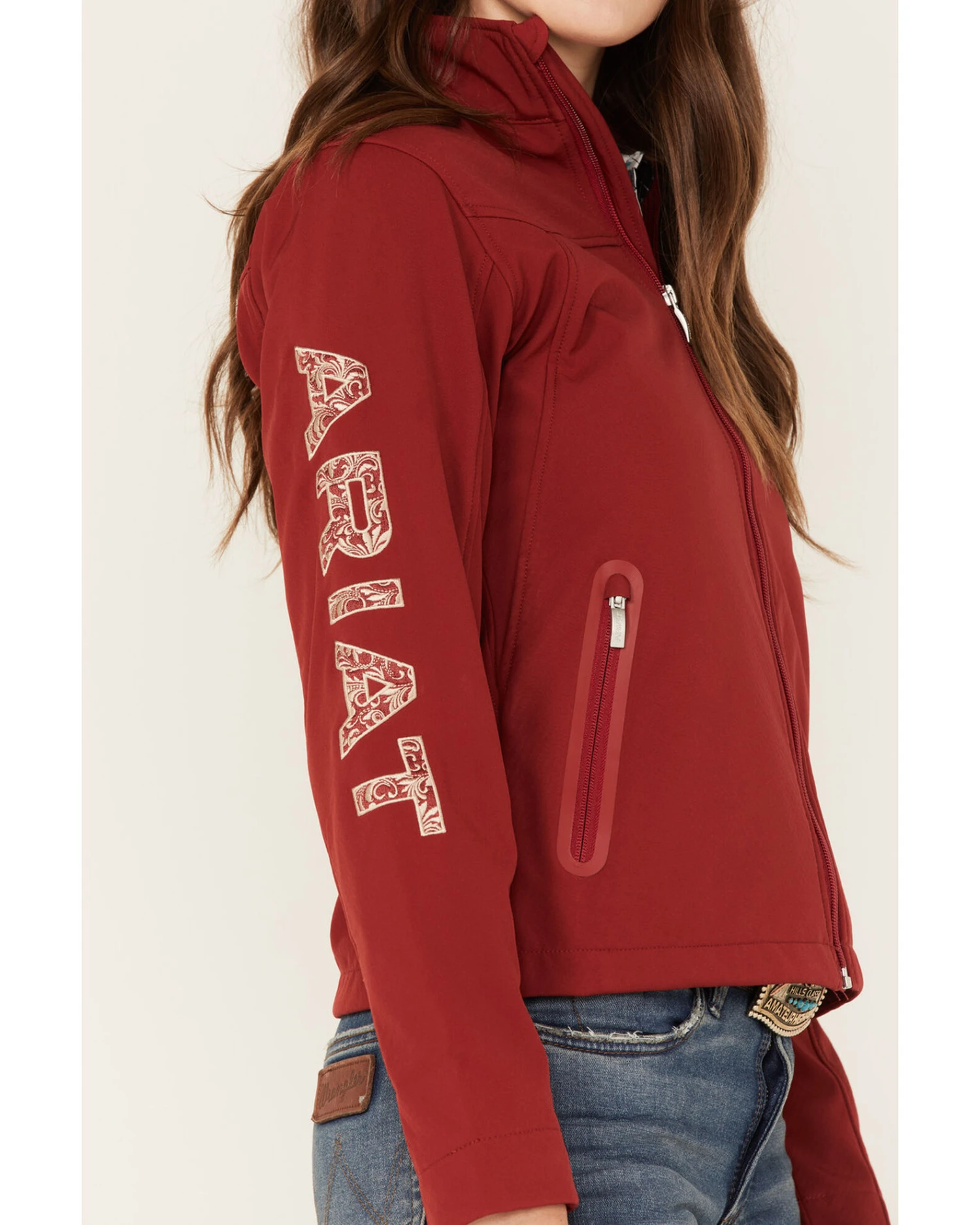 Ariat Women's Embroidered Logo Aparejo Team Softshell Jacket 5 Ariat Women's Embroidered Logo Aparejo Team Softshell Jacket - Image 3