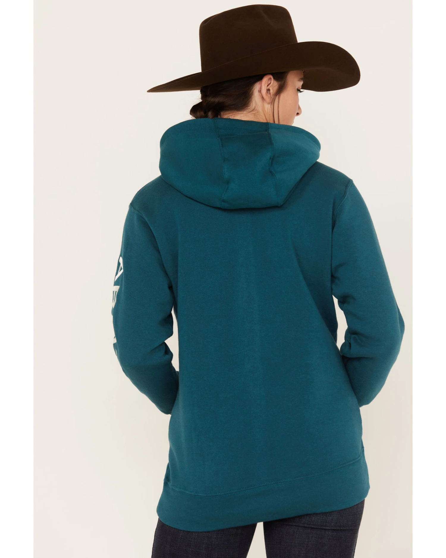 Ariat Women's Embroidered Logo Hoodie 6 Ariat Women's Embroidered Logo Hoodie - Image 4