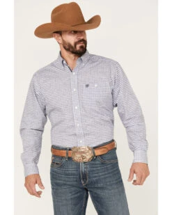 Ariat Men's Savvy Geometric Stretch Long Sleeve Button Down Western Shirt