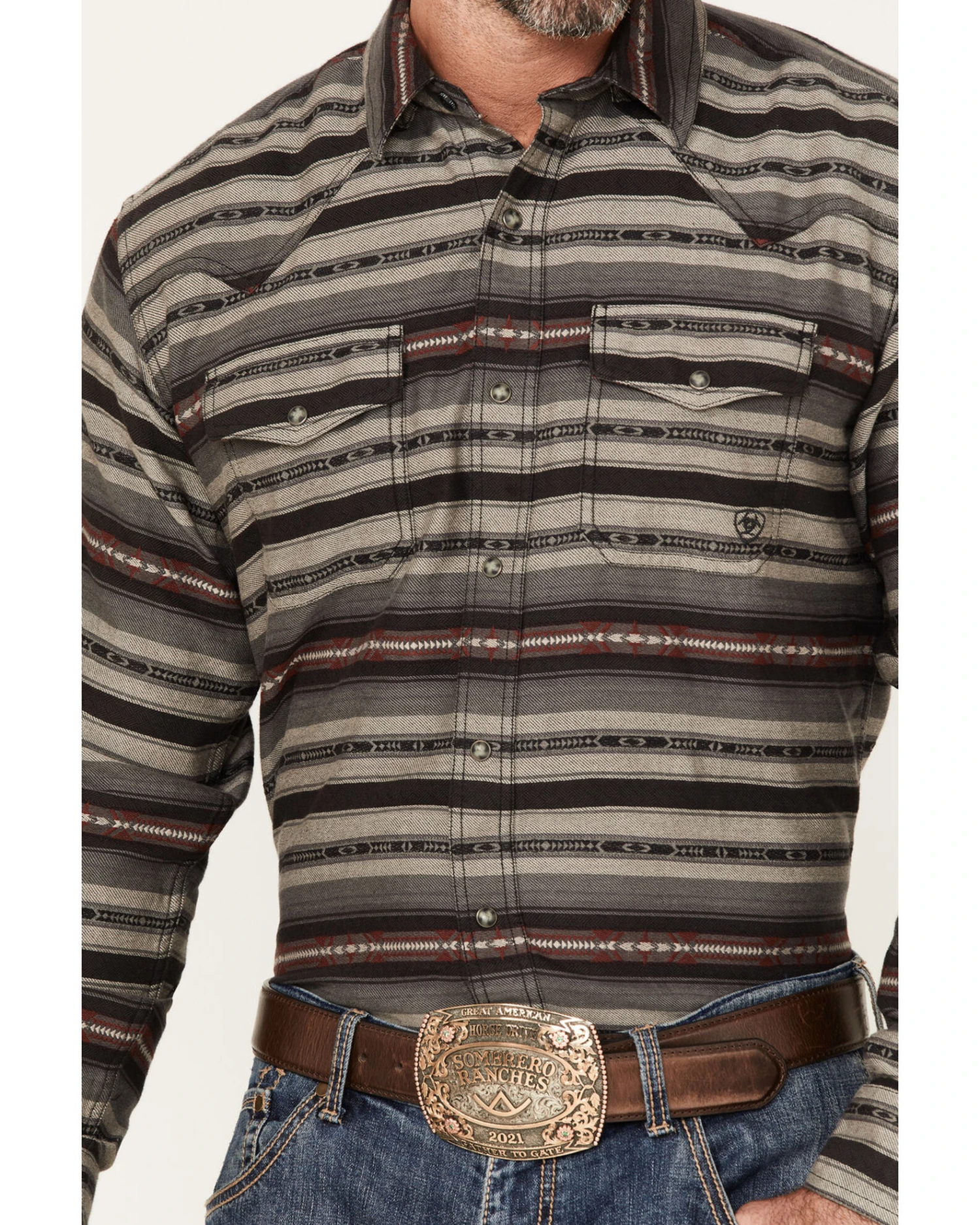 Ariat Men's Humphry Retro Fit Long Sleeve Snap Shirt 5 Ariat Men's Humphry Retro Fit Long Sleeve Snap Shirt - Image 3
