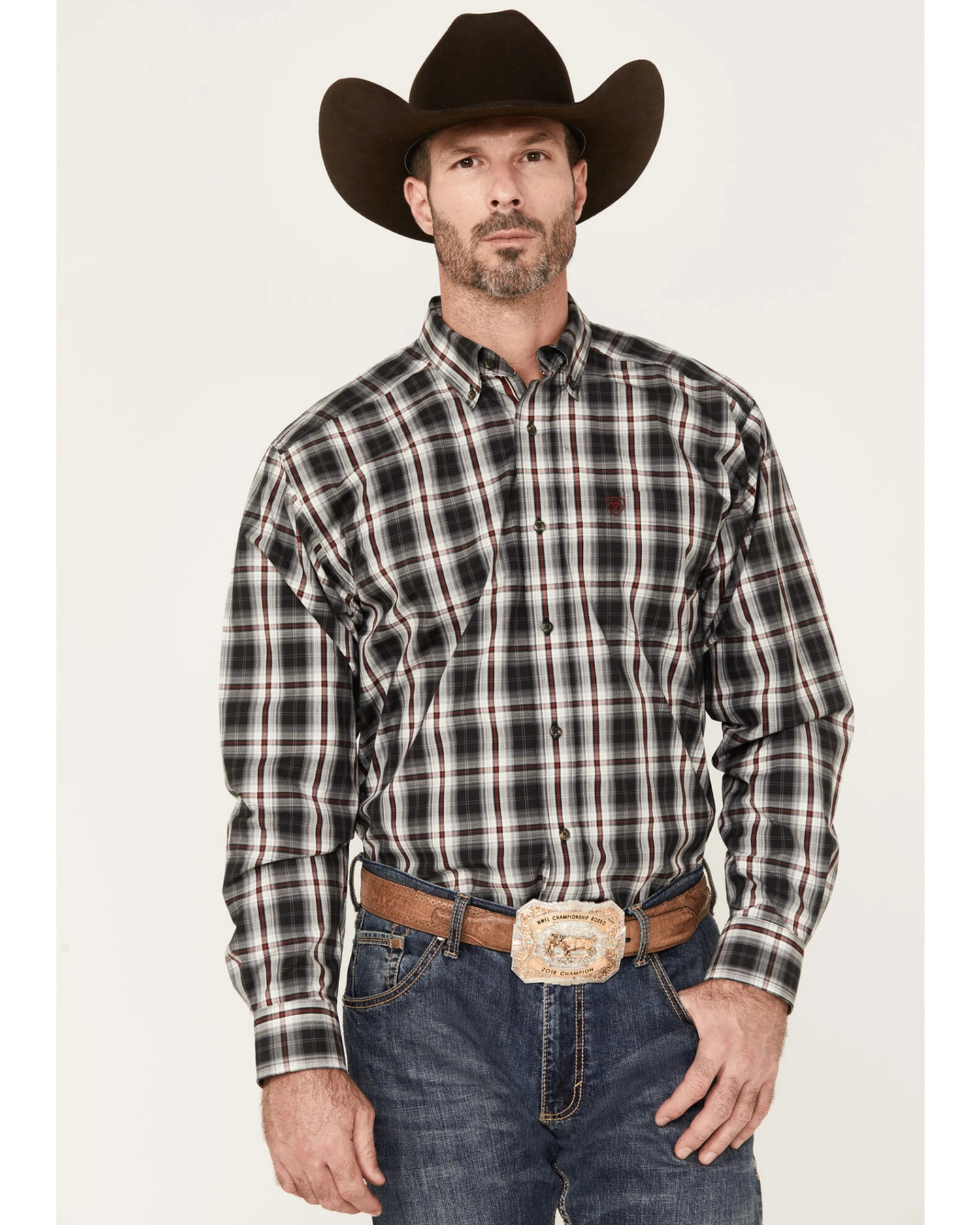 Ariat Men's Pro Series Wilton Classic Fit Long Sleeve Button-Down Shirt 3 Ariat Men's Pro Series Wilton Classic Fit Long Sleeve Button-Down Shirt