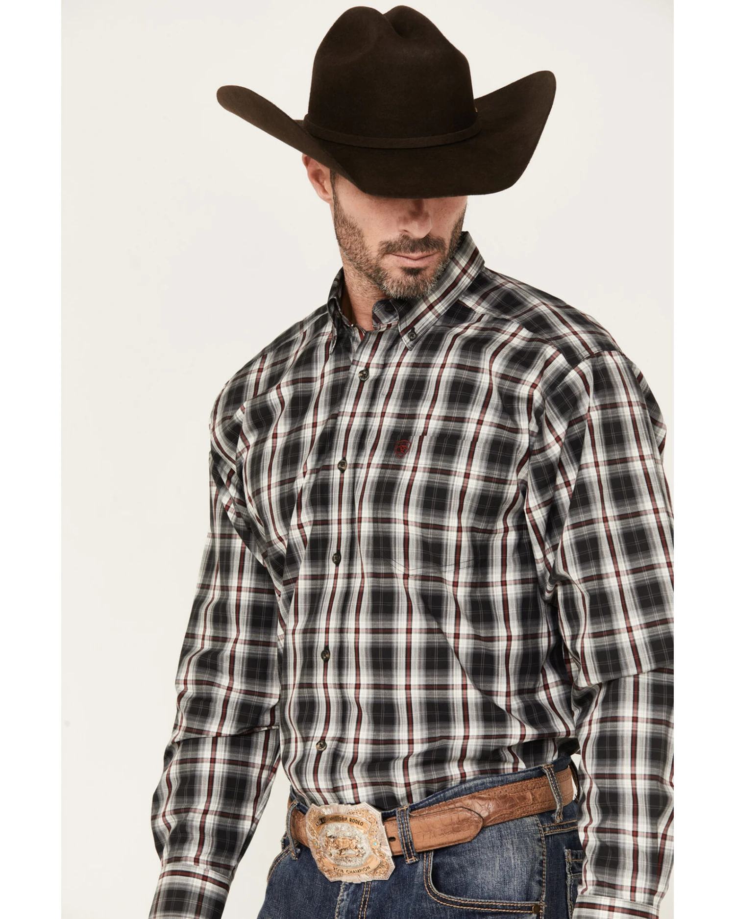 Ariat Men's Pro Series Wilton Classic Fit Long Sleeve Button-Down Shirt 4 Ariat Men's Pro Series Wilton Classic Fit Long Sleeve Button-Down Shirt - Image 2