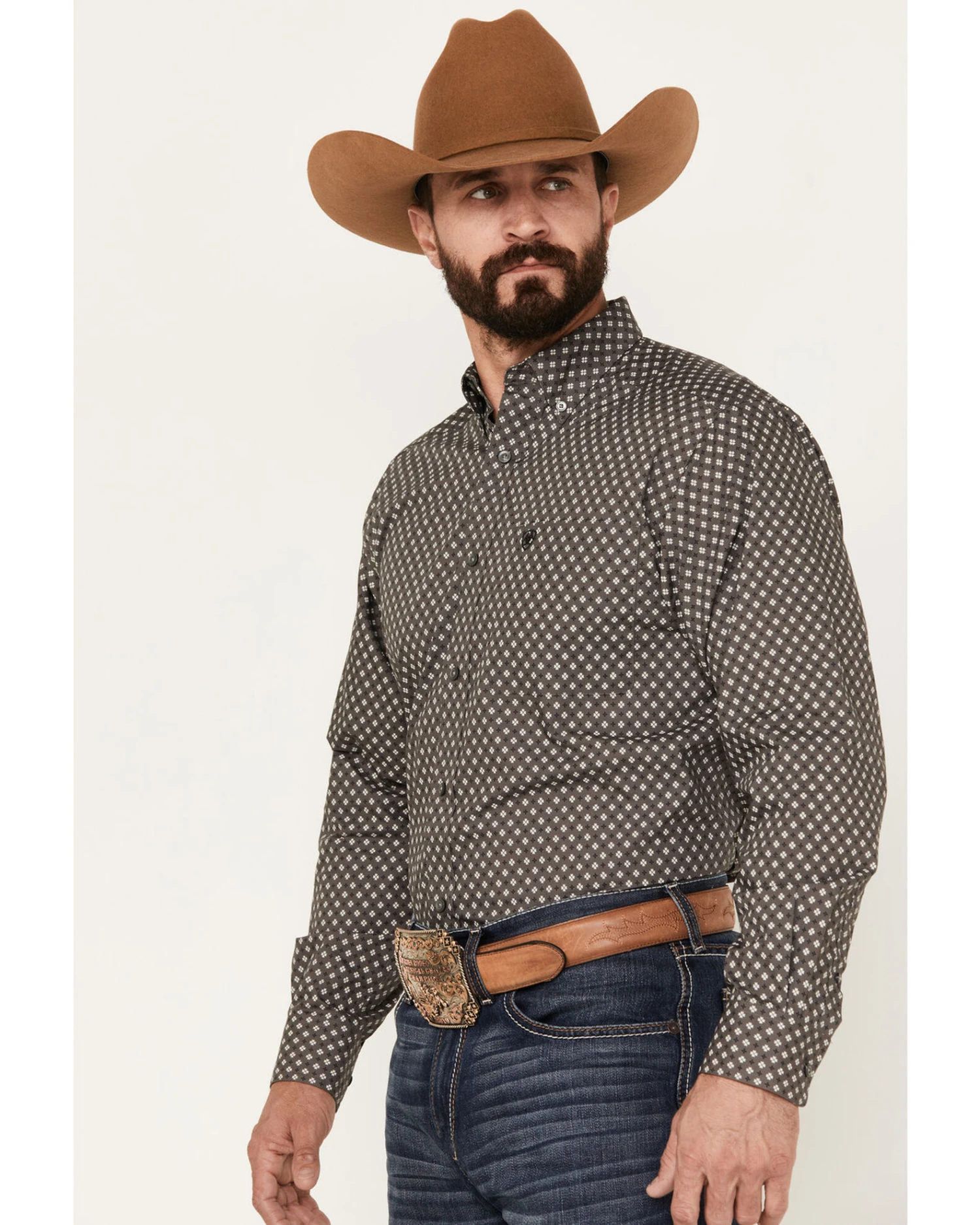 Ariat Men's Winston Classic Fit Long Sleeve Button-Down Western Shirt 4 Ariat Men's Winston Classic Fit Long Sleeve Button-Down Western Shirt - Image 2