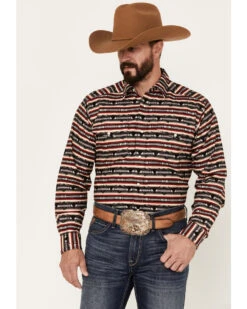 Ariat Men's Winford Southwestern Print Long Sleeve Pearl Snap Western Shirt