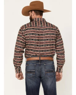 Ariat Men's Winford Southwestern Print Long Sleeve Pearl Snap Western Shirt -Ariat 2000377087 280 P4