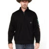 Ariat Men's Team Logo 1/4 Zip Pullover Sweatshirt 1 Ariat Men's Team Logo 1/4 Zip Pullover Sweatshirt -Ariat 2000377496 001 P1