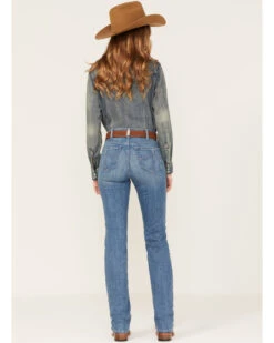 Ariat Women's R.E.A.L. Medium Wash High Rise Eloise Stretch Straight Jeans