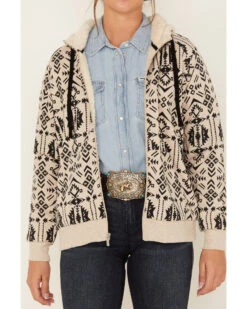 Ariat Women's R.E.A.L. Southwestern Print Sherpa-Lined Zip Hoodie 8 Ariat Women's R.E.A.L. Southwestern Print Sherpa-Lined Zip Hoodie -Ariat 2000377705 944 P3