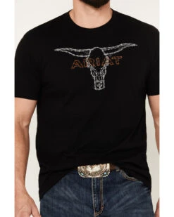 Ariat Men's Barbed Wire Steer Short Sleeve T-Shirt -Ariat 2000384469 001 P3