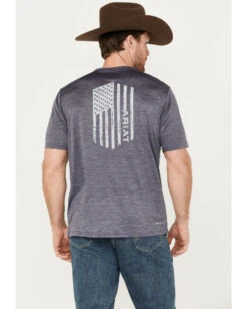 Ariat Men's Vertical Flag Graphic Short Sleeve T-Shirt 9 Ariat Men's Vertical Flag Graphic Short Sleeve T-Shirt -Ariat 2000384478 020 P4
