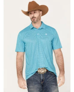 Ariat Men's Allover Print Short Sleeve Polo Shirt