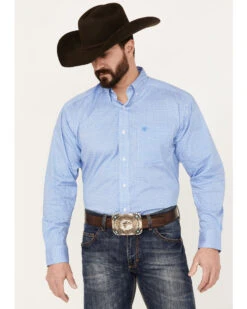 Ariat Men's Leo Classic Fit Geo Print Long Sleeve Button Down Western Shirt