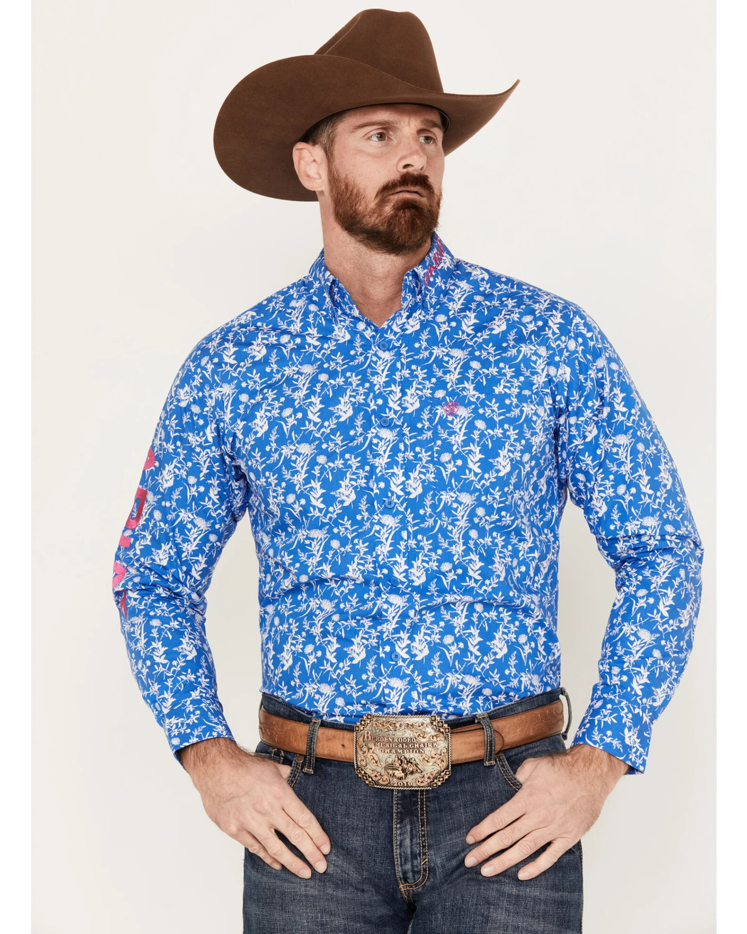 Ariat Men's Team Steven Fitted Long Sleeve Button Down Western Shirt 3 Ariat Men's Team Steven Fitted Long Sleeve Button Down Western Shirt