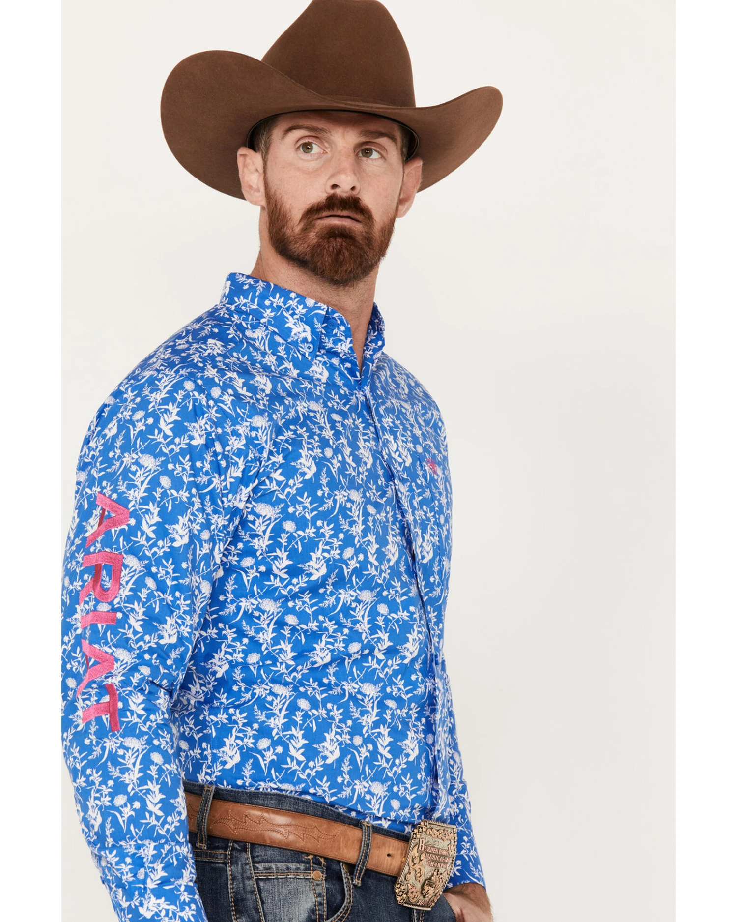 Ariat Men's Team Steven Fitted Long Sleeve Button Down Western Shirt 4 Ariat Men's Team Steven Fitted Long Sleeve Button Down Western Shirt - Image 2