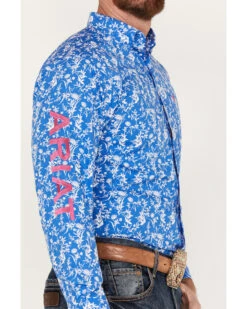 Ariat Men's Team Steven Fitted Long Sleeve Button Down Western Shirt 8 Ariat Men's Team Steven Fitted Long Sleeve Button Down Western Shirt -Ariat 2000384521 400 P3