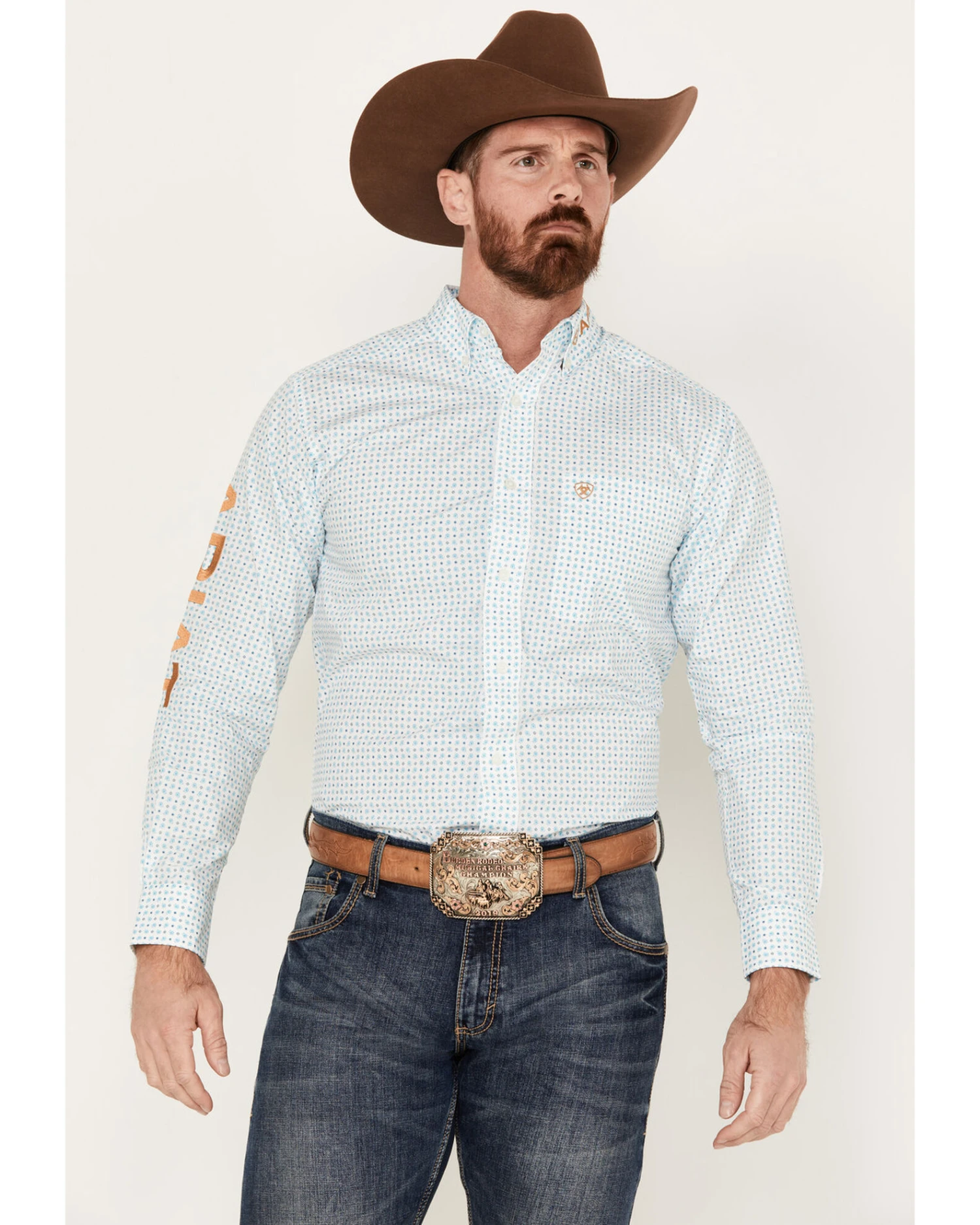 Ariat Men's Team Stuart Fitted Shirt 4 Ariat Men's Team Stuart Fitted Shirt - Image 2