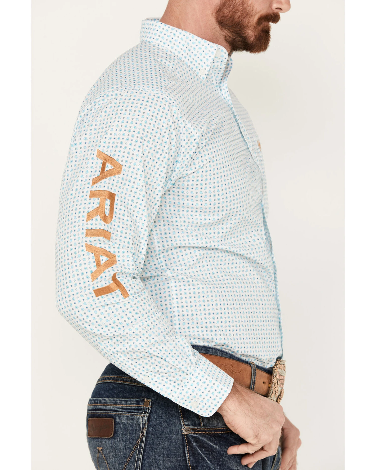 Ariat Men's Team Stuart Fitted Shirt 5 Ariat Men's Team Stuart Fitted Shirt - Image 3