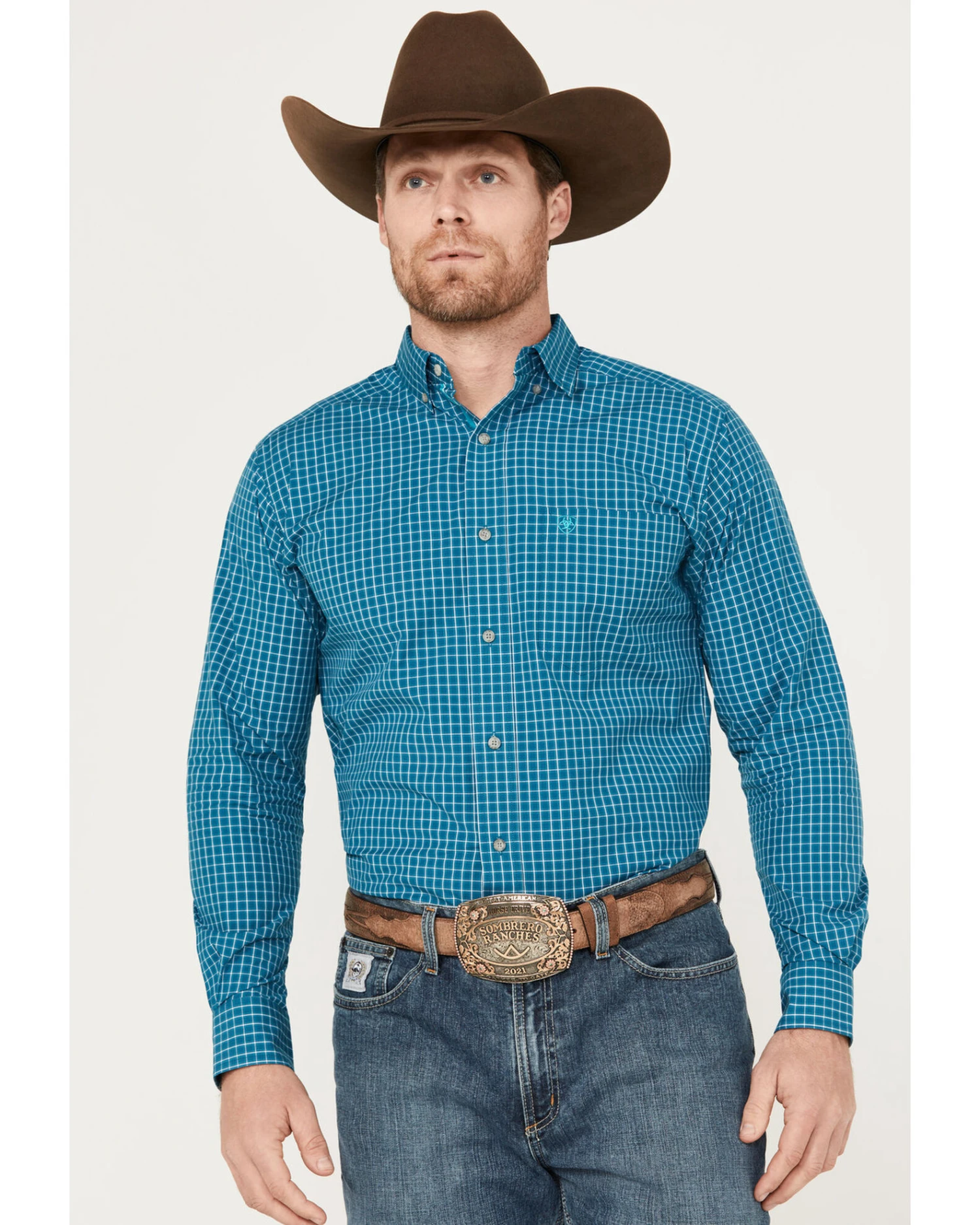 Ariat Men's Pro Series Kyzer Fitted Long Sleeve Button Down Shirt 3 Ariat Men's Pro Series Kyzer Fitted Long Sleeve Button Down Shirt