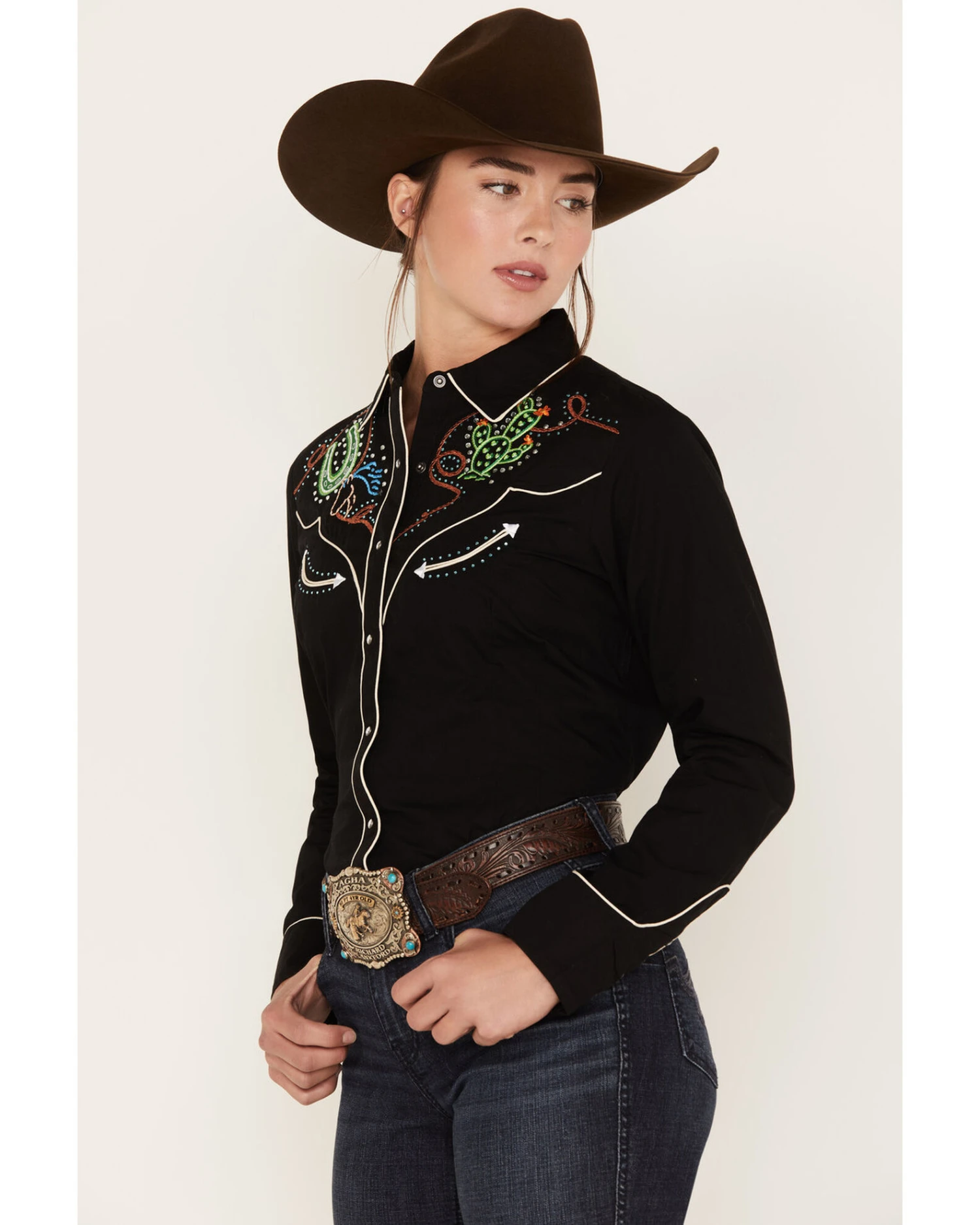 Ariat Women's Wynette Long Sleeve Western Snap Shirt 4 Ariat Women's Wynette Long Sleeve Western Snap Shirt - Image 2