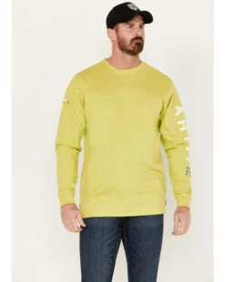 Ariat Men's FR Roughneck Skull Logo Long Sleeve Work Shirt