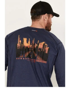 Ariat Men's Rebar FR Air Refinery Henley Long Sleeve Work Shirt -Ariat 2000384766 410 P4