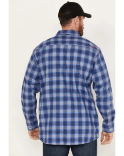 Ariat Men's FR Oz Plaid Print Long Sleeve Snap Work Shirt -Ariat 2000384791 026 P4
