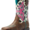 Ariat Girls' Lonestar Rowdy Western Boots - Broad Square Toe 1 Ariat Girls' Lonestar Rowdy Western Boots - Broad Square Toe -Ariat 2000384872 200 P1