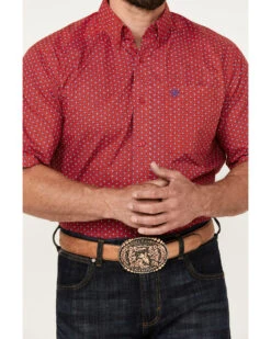 Ariat Men's Jeremy Star Print Button-Down Short Sleeve Stretch Western Shirt -Ariat 2000387270 600 P3