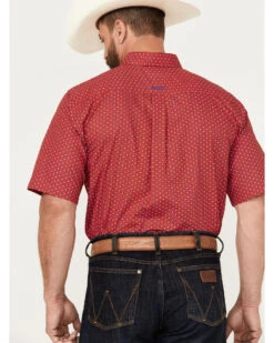 Ariat Men's Jeremy Star Print Button-Down Short Sleeve Stretch Western Shirt -Ariat 2000387270 600 P4