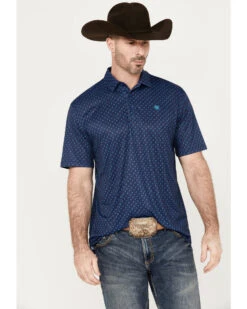 Ariat Men's Allover Palm Print Short Sleeve Polo Shirt