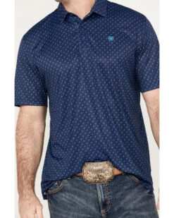 Ariat Men's Allover Palm Print Short Sleeve Polo Shirt 8 Ariat Men's Allover Palm Print Short Sleeve Polo Shirt -Ariat 2000387307 410 P3