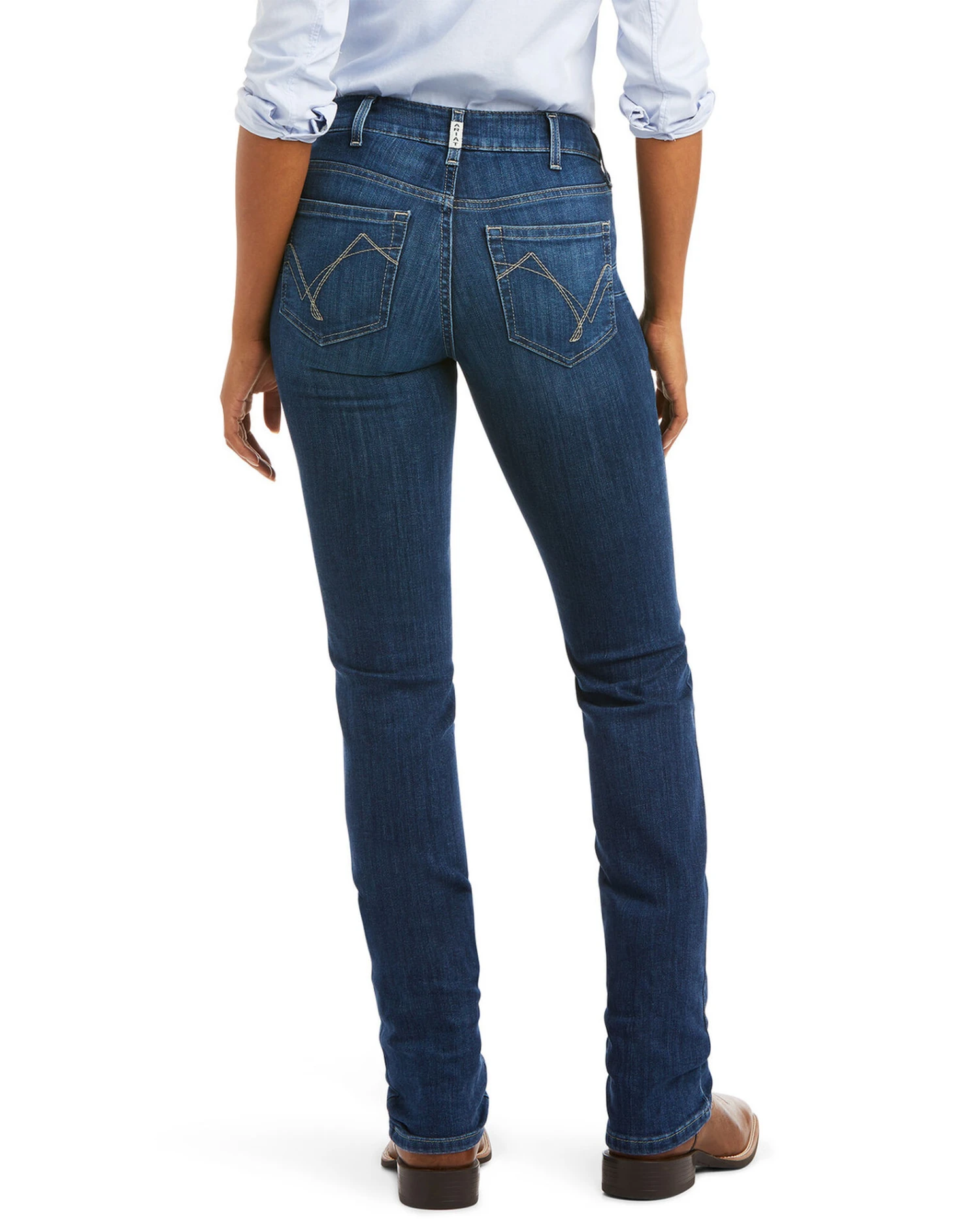 Ariat Women's R.E.A.L Perfect Rise Stretch Abby Straight Mackenzie Jeans 5 Ariat Women's R.E.A.L Perfect Rise Stretch Abby Straight Mackenzie Jeans - Image 3