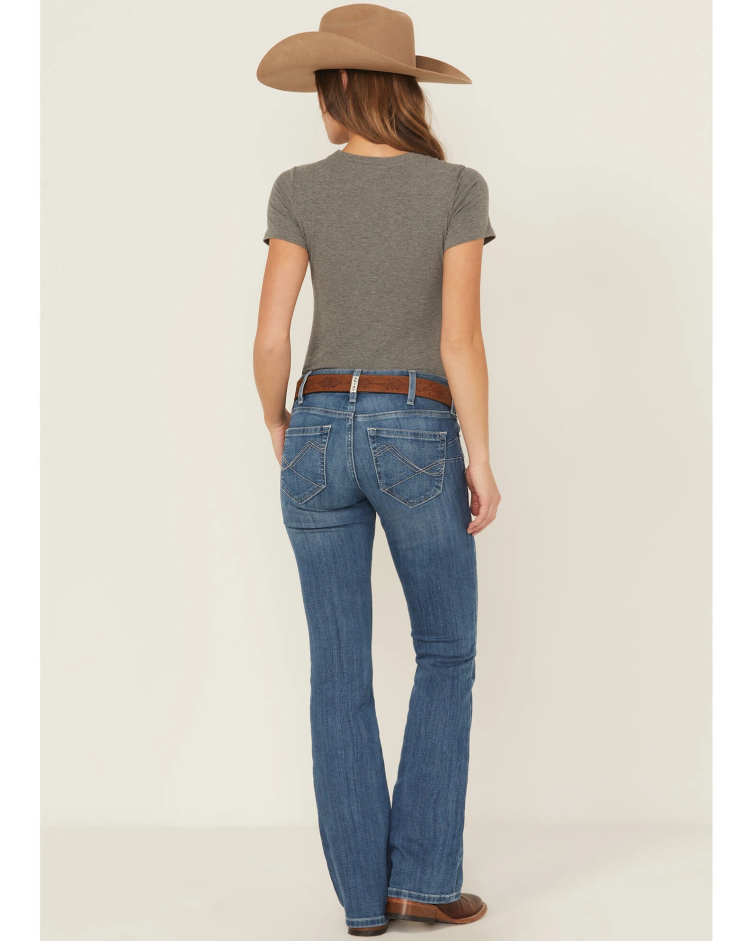 Ariat Women's R.E.A.L Mid Rise Patricia Stretch Main Bootcut Jeans 5 Ariat Women's R.E.A.L Mid Rise Patricia Stretch Main Bootcut Jeans - Image 3